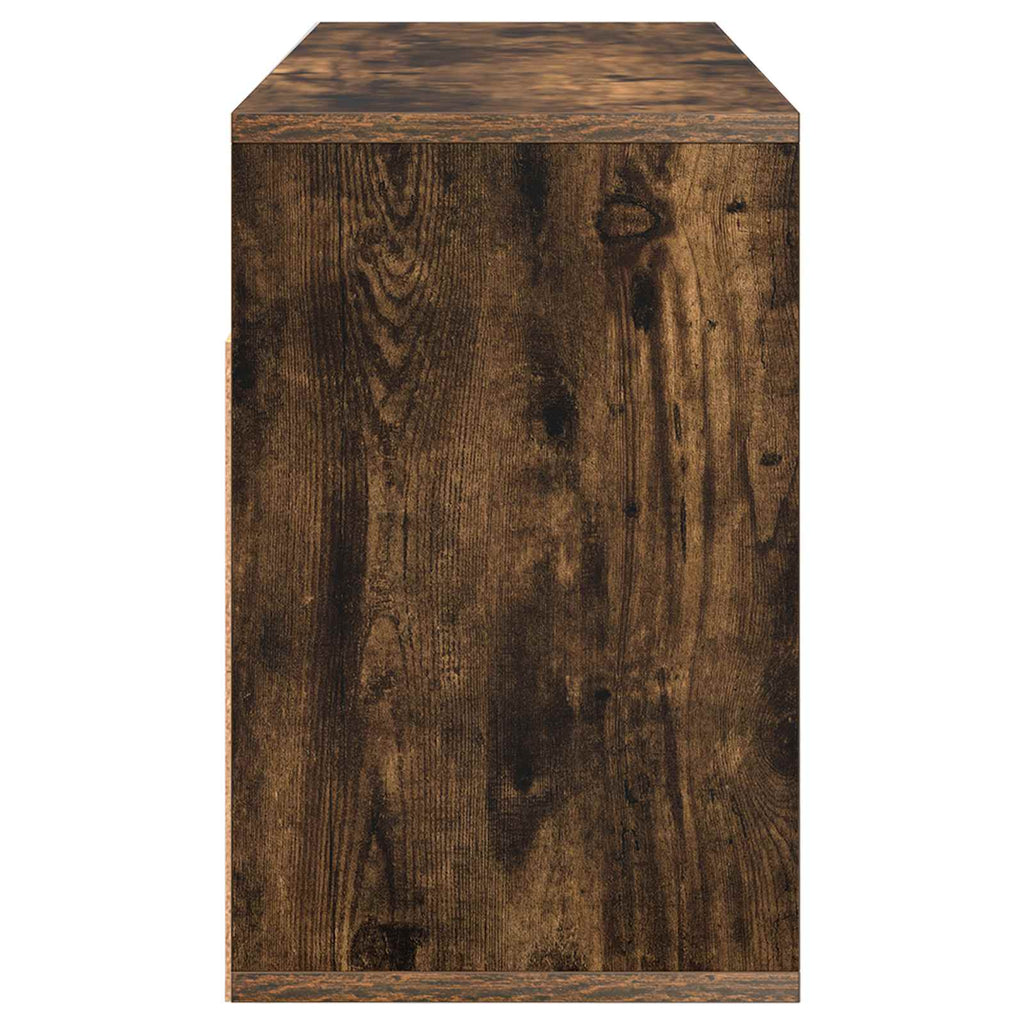 Lowboard con cassetto Rovere fumé 87 x 27,5 x 43 cm