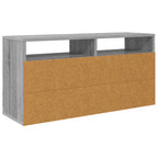 Lowboard con cassetto Grigio Sonoma 87 x 27,5 x 43 cm