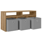 Lowboard con cassetto Rovere artigianale 87 x 27,5 x 43 cm