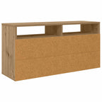 Lowboard con cassetto Rovere artigianale 87 x 27,5 x 43 cm