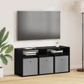 Lowboard con cassetto Rovere Nero 102 x 32 x 48,5 cm