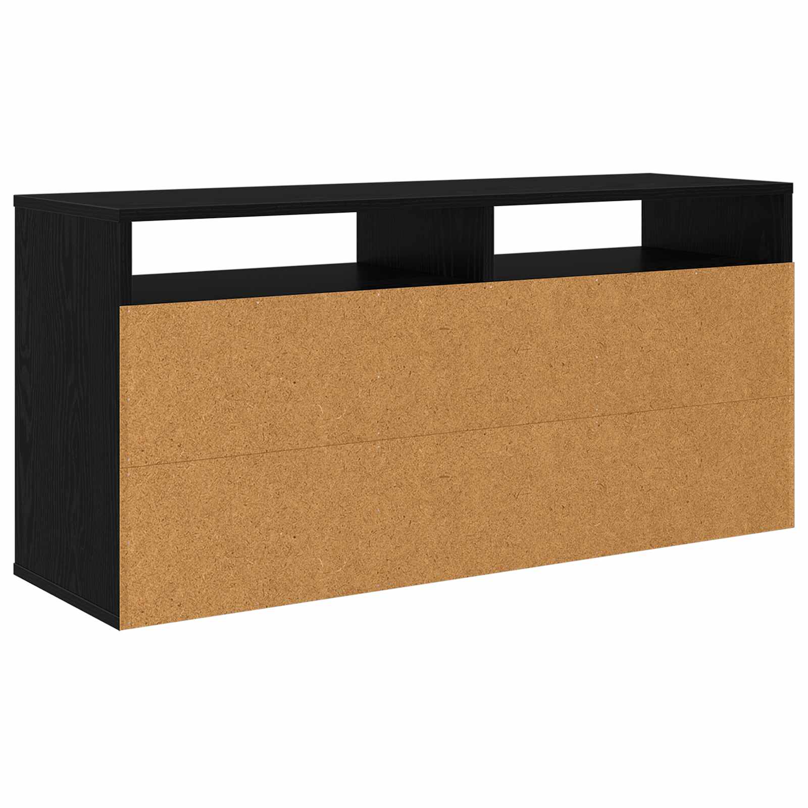 Lowboard con cassetto Rovere Nero 102 x 32 x 48,5 cm