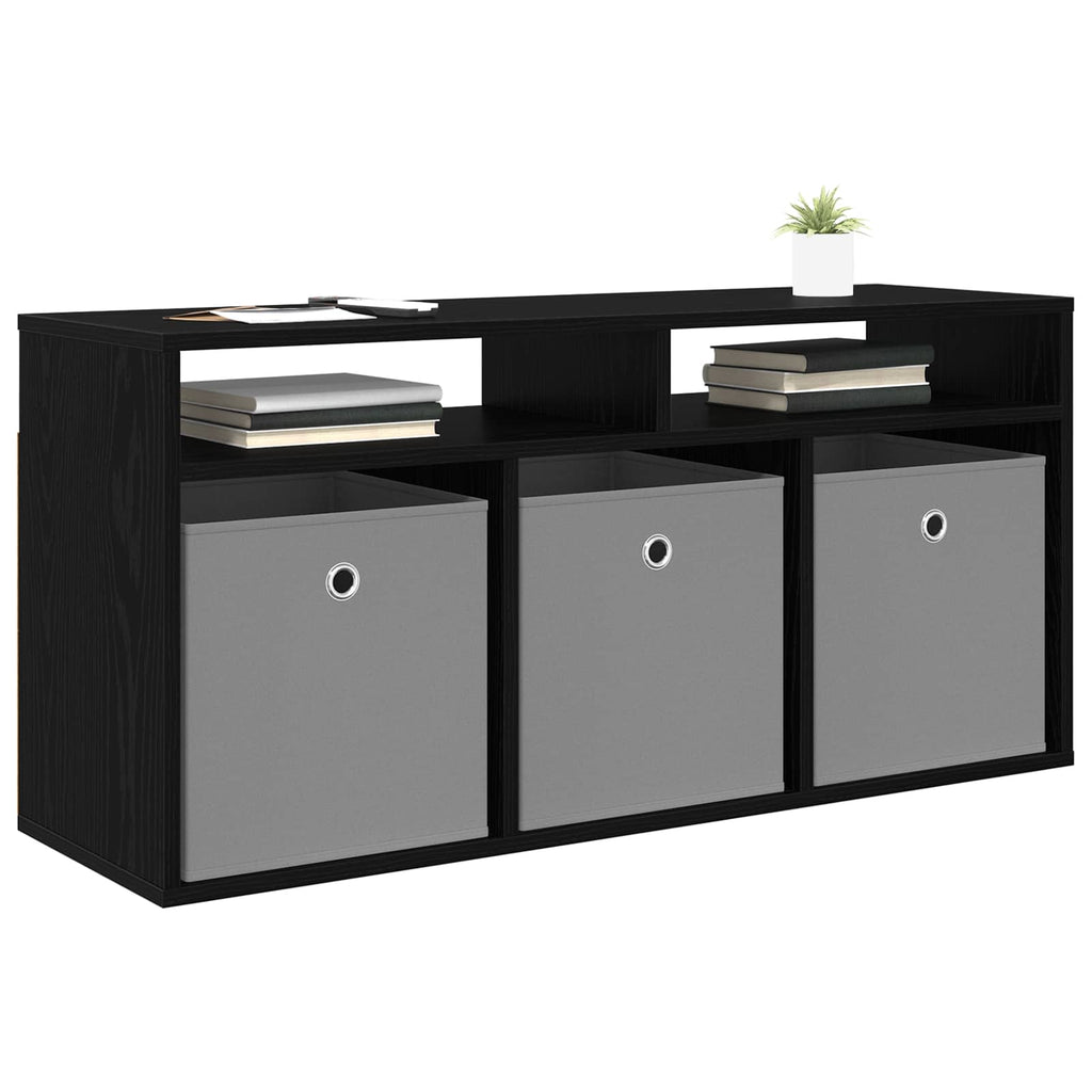 Lowboard con cassetto Rovere Nero 102 x 32 x 48,5 cm