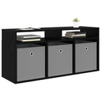 Lowboard con cassetto Rovere Nero 102 x 32 x 48,5 cm