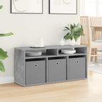Lowboard con cassetto Grigio cemento 102 x 32 x 48,5 cm