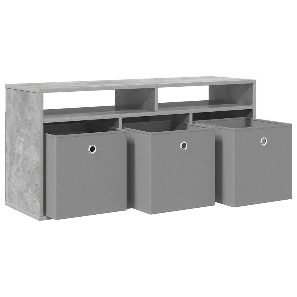 Lowboard con cassetto Grigio cemento 102 x 32 x 48,5 cm