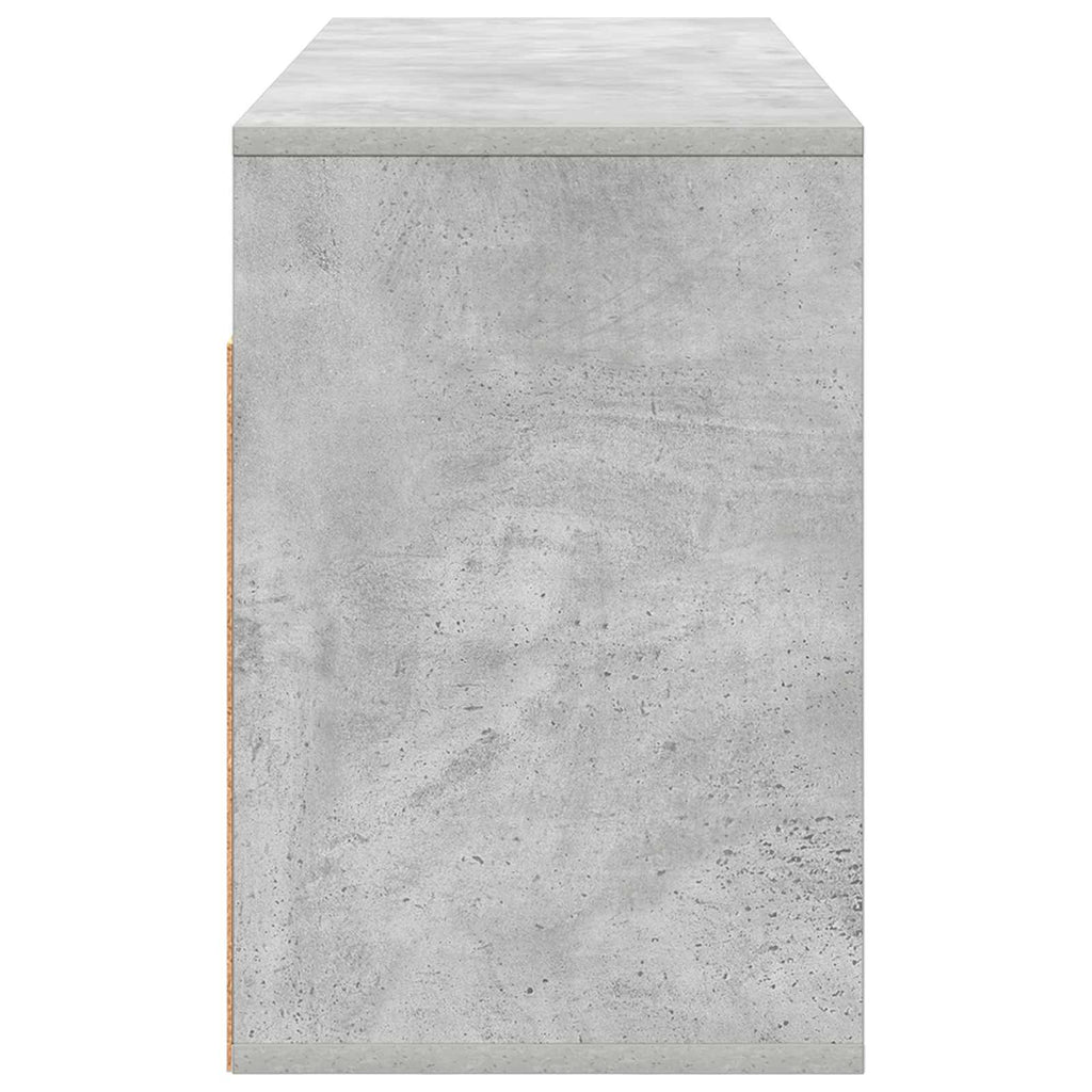 Lowboard con cassetto Grigio cemento 102 x 32 x 48,5 cm