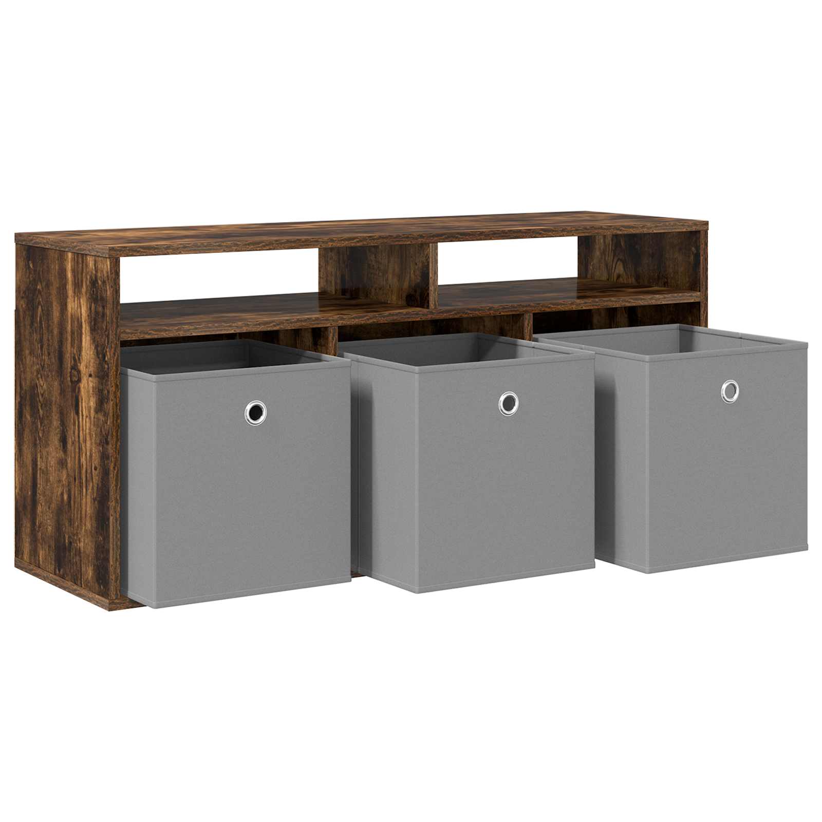 Lowboard con cassetto Rovere fumé 102 x 32 x 48,5 cm