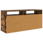Lowboard con cassetto Rovere fumé 102 x 32 x 48,5 cm