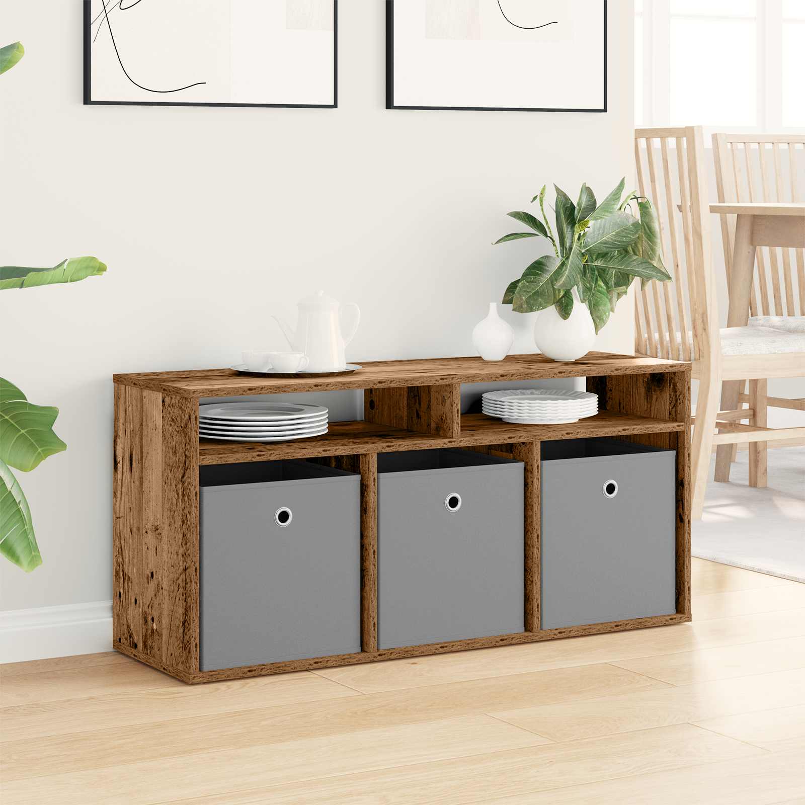 Lowboard con cassetto Legno vecchio 102 x 32 x 48,5 cm