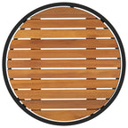 Set di Tavolini da Caffè 2 pcs Naturale e Nero 55 x 55 x 45 cm