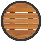 Set di Tavolini da Caffè 2 pcs Naturale e Nero 55 x 55 x 45 cm