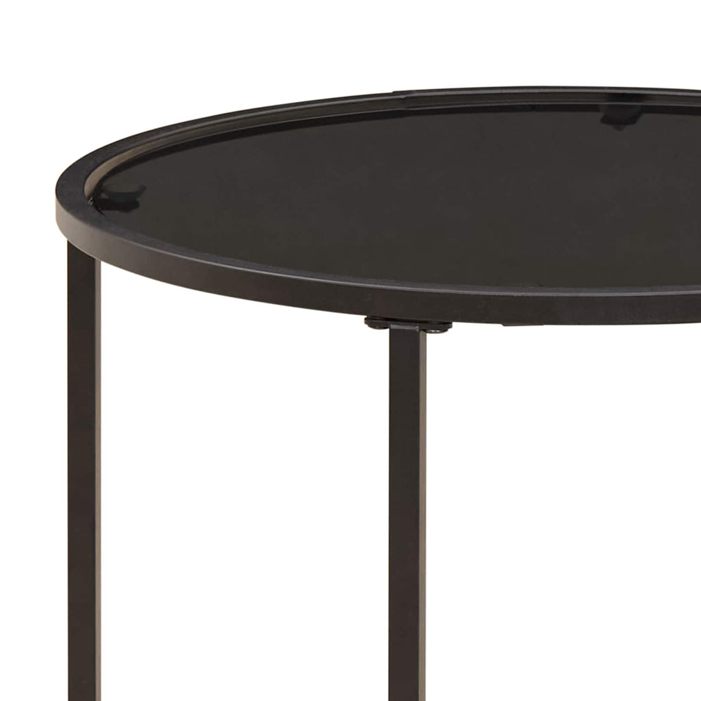 Set di Tavolini da Caffè 2 pcs 55 x 55 x 45 cm acciaio
