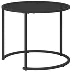 Set di Tavolini da Caffè 2 pcs 55 x 55 x 45 cm acciaio