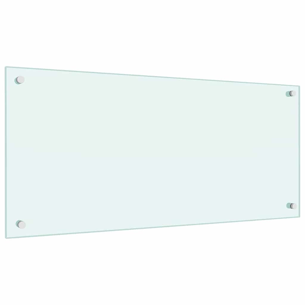 Schienale da cucina 2 pcs Bianco 90 x 40 cm vetro temperato