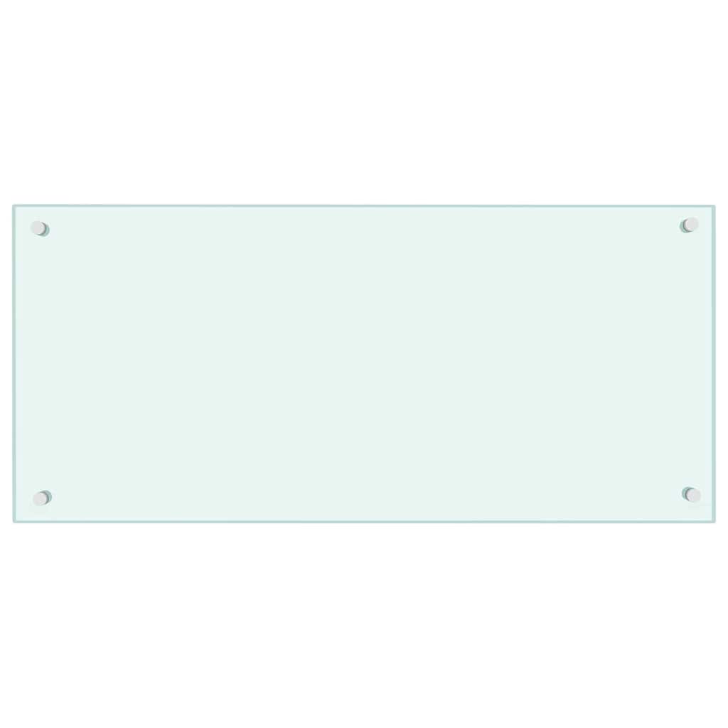 Schienale da cucina 2 pcs Bianco 90 x 40 cm vetro temperato