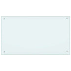 Schienale da cucina 2 pcs Bianco 90 x 50 cm vetro temperato