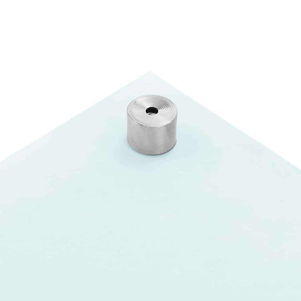 Schienale da cucina 2 pcs Bianco 100 x 40 cm vetro temperato