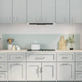 Schienale da cucina 2 pcs Bianco 100 x 40 cm vetro temperato