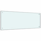 Schienale da cucina 2 pcs Bianco 100 x 40 cm vetro temperato