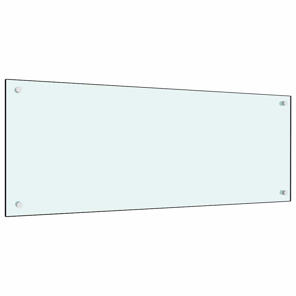Schienale da cucina 2 pcs Bianco 100 x 40 cm vetro temperato