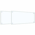 Schienale da cucina 2 pcs Trasparente 90 x 40 cm