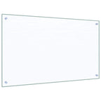 Schienale da cucina 2 pcs Trasparente 100 x 60 cm