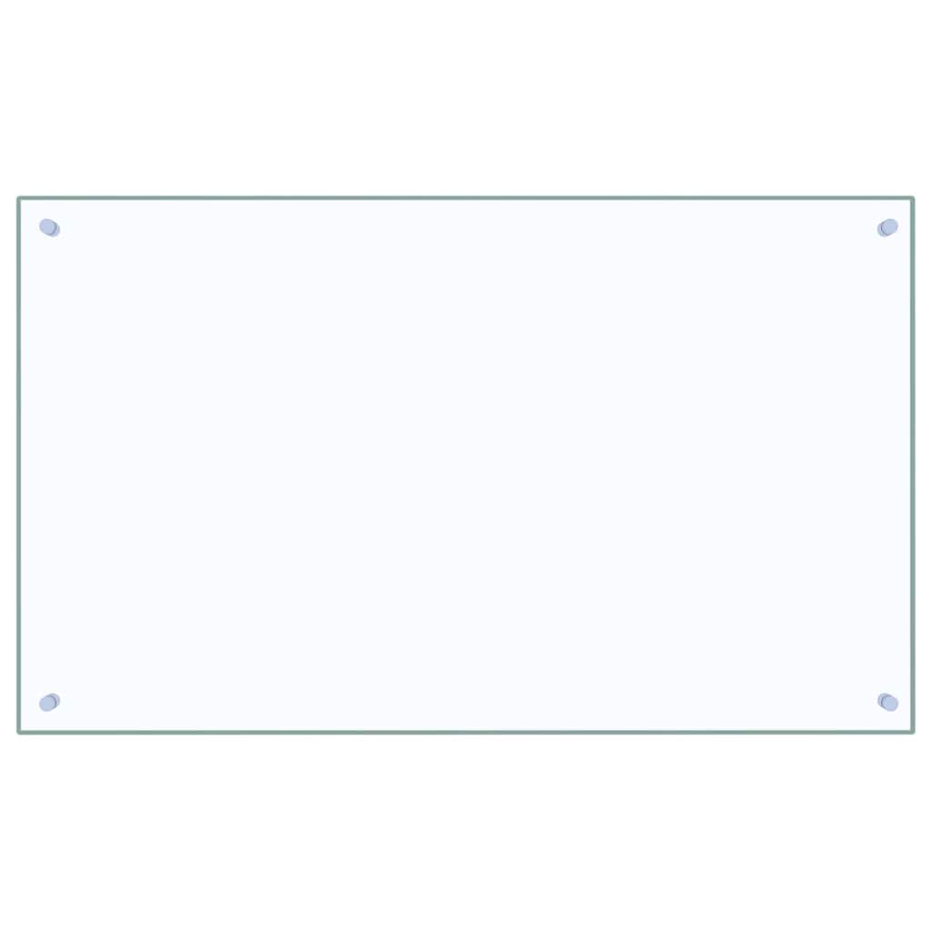Schienale da cucina 2 pcs Trasparente 100 x 60 cm