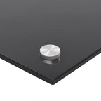Schienale da cucina 2 pcs Nero 90 x 40 cm vetro temperato