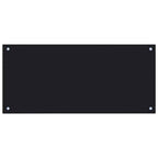 Schienale da cucina 2 pcs Nero 90 x 40 cm vetro temperato