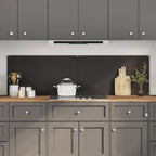 Schienale da cucina 2 pcs Nero 90 x 50 cm vetro temperato