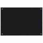 Schienale da cucina 2 pcs Nero 90 x 50 cm vetro temperato