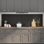 Schienale da cucina 2 pcs Nero 100 x 60 cm vetro temperato