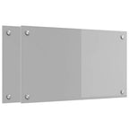 Schienale da cucina 2 pcs Grigio chiaro 70 x 40 cm