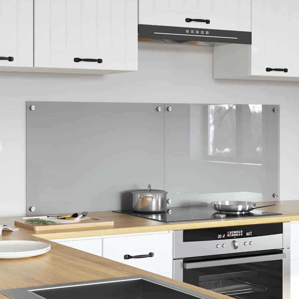Schienale da cucina 2 pcs Grigio chiaro 70 x 50 cm