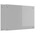 Schienale da cucina 2 pcs Grigio chiaro 70 x 50 cm