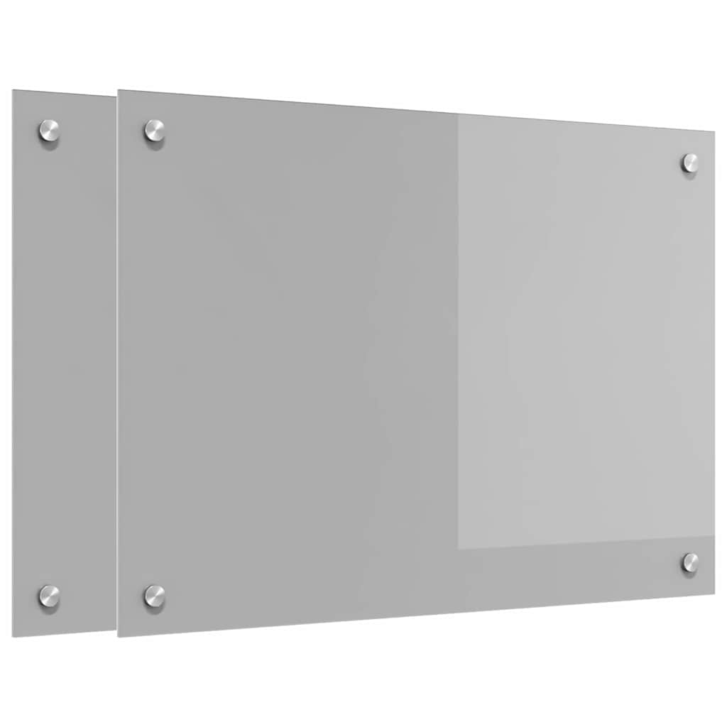 Schienale da cucina 2 pcs Grigio chiaro 70 x 50 cm