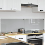Schienale da cucina 2 pcs Grigio chiaro 80 x 40 cm