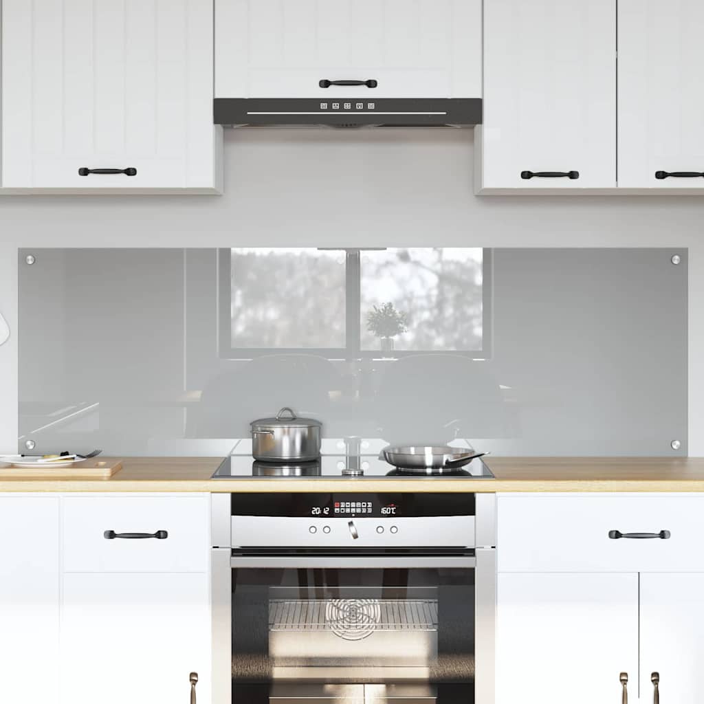 Schienale da cucina 2 pcs Grigio chiaro 80 x 50 cm