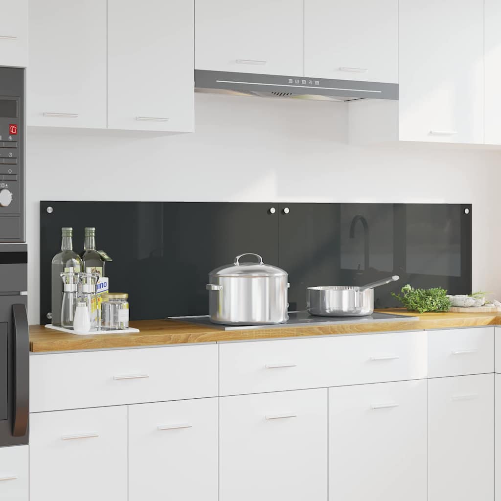 Schienale da cucina 2 pcs Grigio scuro 90 x 40 cm
