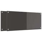 Schienale da cucina 2 pcs Grigio scuro 90 x 40 cm