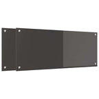 Schienale da cucina 2 pcs Grigio scuro 100 x 40 cm