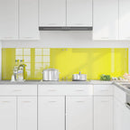 Schienale da cucina 2 pcs Giallo 100 x 50 cm vetro temperato