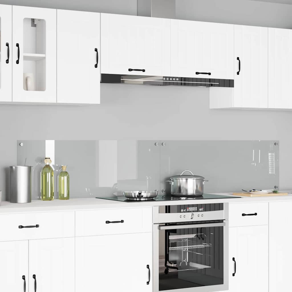 Schienale da cucina 2 pcs Trasparente 110 x 40 cm