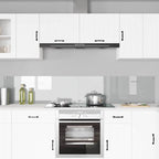 Schienale da cucina 2 pcs Trasparente 110 x 40 cm