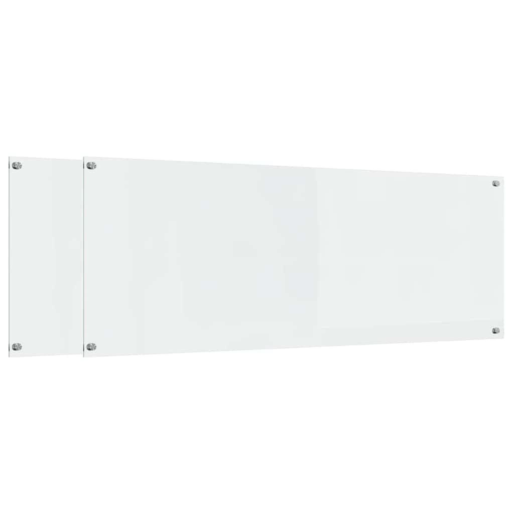Schienale da cucina 2 pcs Trasparente 110 x 40 cm