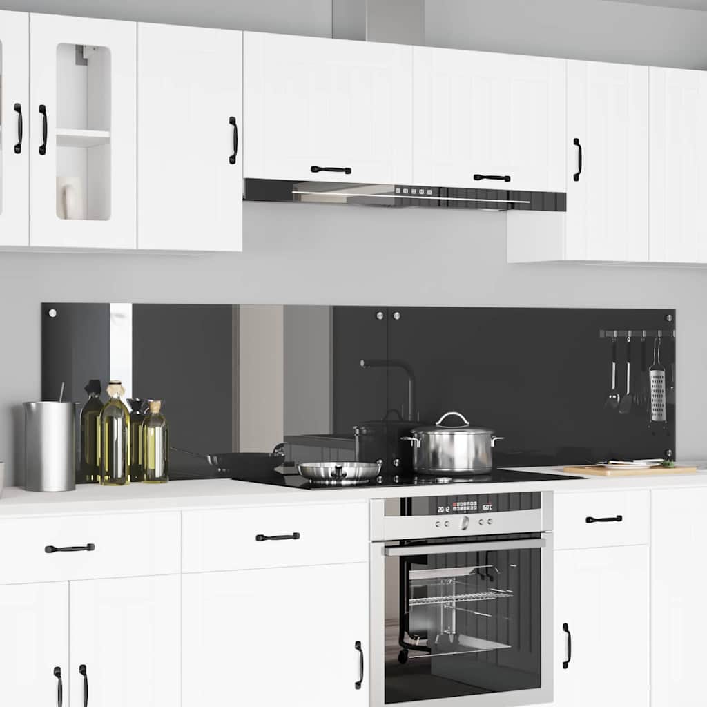 Schienale da cucina 2 pcs Grigio scuro 110 x 50 cm