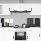 Schienale da cucina 2 pcs Grigio scuro 110 x 50 cm