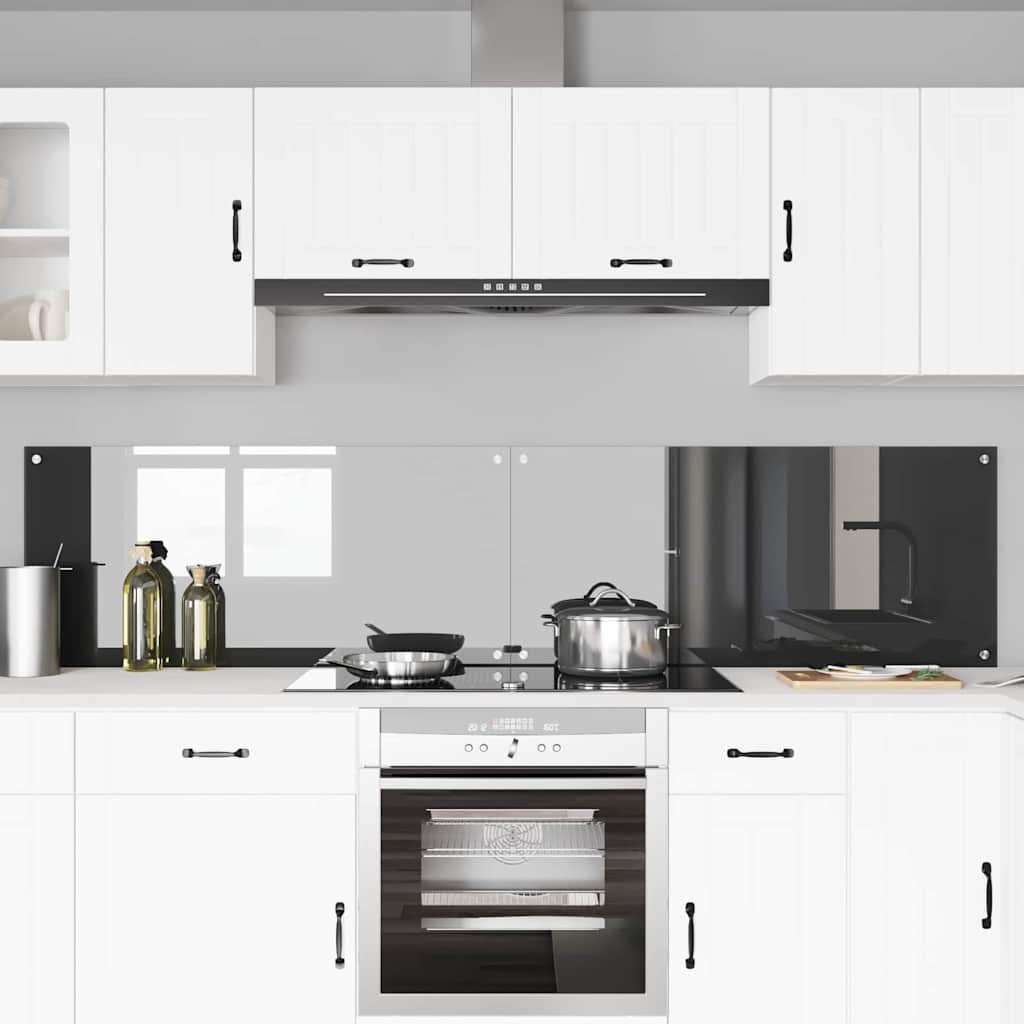 Schienale da cucina 2 pcs Grigio scuro 110 x 50 cm