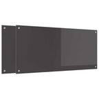Schienale da cucina 2 pcs Grigio scuro 110 x 50 cm